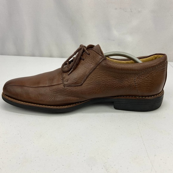 Sandro Moscoloni Oxford Bicycle Toe Brown Pebbled Leather 17007 Mens Size 11D - Picture 3 of 12